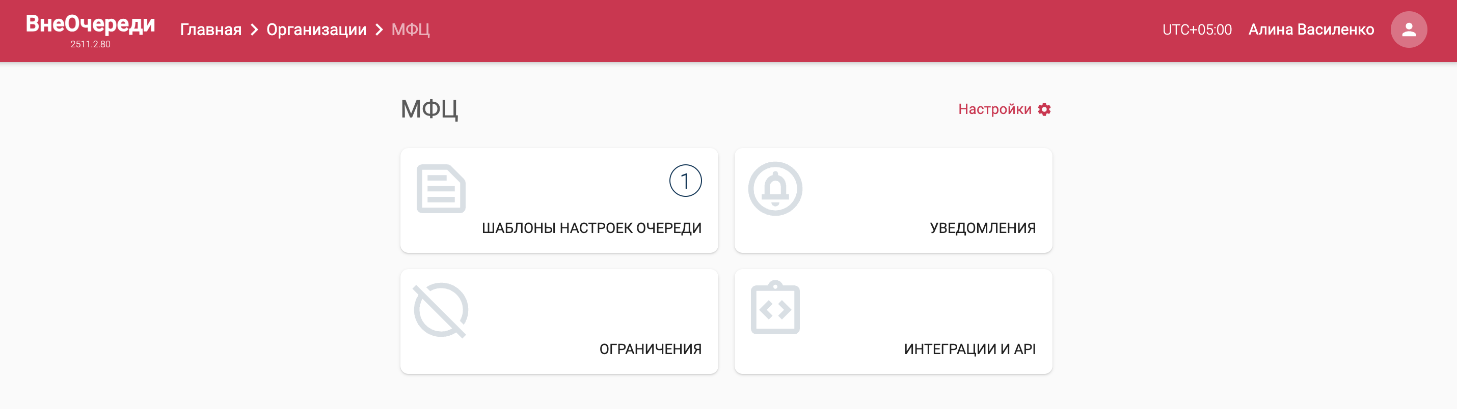 Подразделы организации